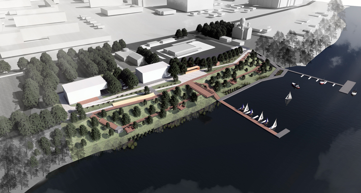 Благоустройство набережной г. Кировск