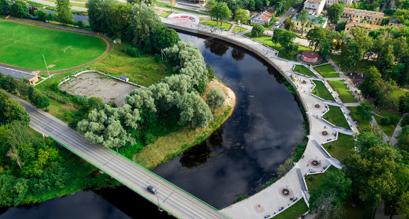Благоустройство набережной  г. Луга
